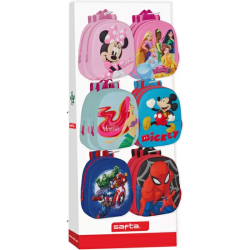 RELLENO EXPOSITOR 945 MOCHILAS 3D DISNEY SURT.