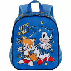 MOCHILA 3D LETS ROLL SONIC THE HEDGEHOG 31CM