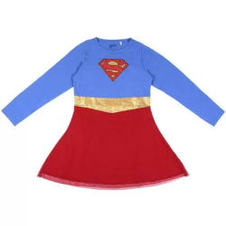 VESTIDO SINGLE JERSEY TUTU SUPERMAN RED