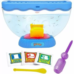 SEA MONKEYS OCEAN ZOO COFRE DEL TESORO CON LUZ EXP 12 PIEZS. SON PLACTON Y MICRO CRUSTÁCEOS.INCLUYE HUEVOS DE VIDA INSTANTANEA COMIDA CUCHARA E INSTR