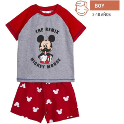 PIJAMA CORTO SINGLE JERSEY PUNTO MICKEY RED