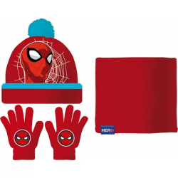 SET GORRO/BUFF/GUANTES BEBÉ 44/46 SPIDER-MAN 