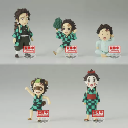 PACK 12 FIGURAS TANJIRO KAMADO DEMON SLAYER KIMETSU NO YAIBA 7CM SURTIDO