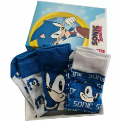 PACK 3 CALCETINES SONIC THE HEDGEHOG ADULTO SURTIDO