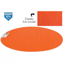 SALVAMANTEL PVC NARANJA 49X36 CM