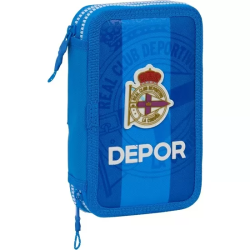 PLUMIER DOBLE PQÑO 28 PCS REAL DEPORTIVO DE LA CORUÑA