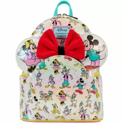 MOCHILA + DIADEMA OREJAS MICKEY & FRIENDS CLASSIC DISNEY 100 LOUNGEFLY 26CM