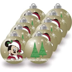 BOLAS NAVIDAD 6CM PACK 10 MICKEY MOUSE 