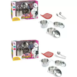 SET BATERIA COCINA METAL 8 PIEZAS