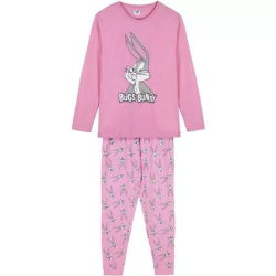 PIJAMA LARGO SINGLE JERSEY LOONEY TUNES PINK