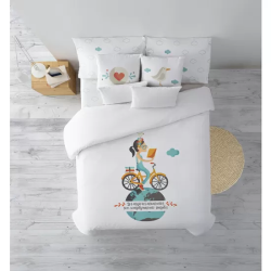 FUNDA NÓRDICA 100% ALGODÓN MODELO BICI PARA CAMA DE 180 (260X240CM.)