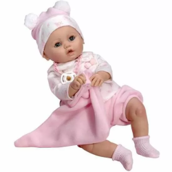 MUÑECA REBORN NICA LLORONA CON OJO MOVIBLE, JERSEY CON GASA 46 CM (1.500 GR)