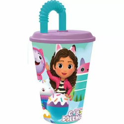 VASO CAÑA LA CASA DE GABBYS DOLLHOUSE 430 ML.