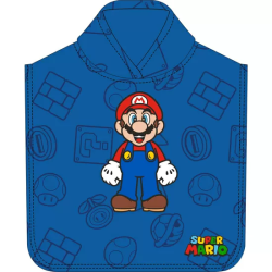 PONCHO DE MICROFIBRA SUPER MARIO