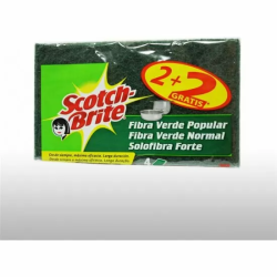 ESTROPAJO SCOTCH BRITE 2+2 VERDE PEQUEÑO