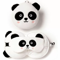 ALMOHADA VIAJE ANTIFAZ OSO PANDA ADORAMALS RESTEAZZZ