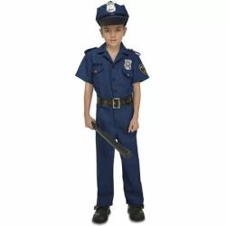 DISFRAZ INFANTIL POLICÍA 10-12 AÑOS (SOMBRERO, CAMISA, CINTURÓN Y PANTALONES)