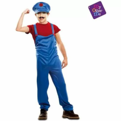 DISFRAZ RED SUPER PLUMBER TALLA 3-4 Y