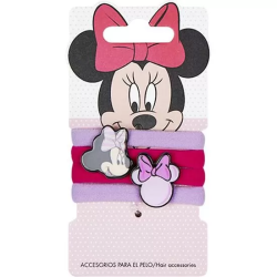 ACCESORIOS PELO COLETERO 4 PIEZAS MINNIE