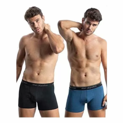 PACK 2 BOXERS CABALLERO NEGRO/AZUL