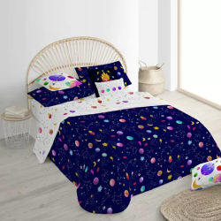 FUNDA NÓRDICA 100% ALGODÓN MODELO COSMOS PARA CAMA DE 260X240 CM.