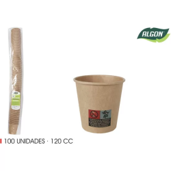 SET-100 VASO CARTON KRAFT 120CC ALGON