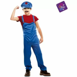 DISFRAZ RED SUPER PLUMBER TALLA 5-6 Y