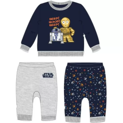 CHANDAL COTTON BRUSHED STAR WARS BLUE