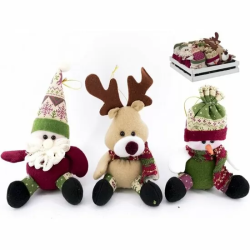 PELUCHE NAVIDAD 10CM 3ST