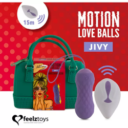 FEELZTOYS - BOLAS DE AMOR CON MOVIMIENTO A CONTROL REMOTO JIVY