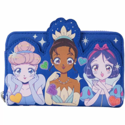 CARTERA MANGA STYLE PRINCESAS DISNEY LOUNGEFLY