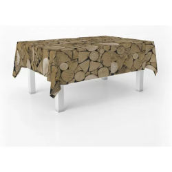 MANTEL HULE TRUNKS MARRÓN 250X140 CM