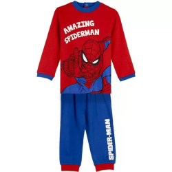 PIJAMA LARGO INTERLOCK SPIDERMAN BLUE