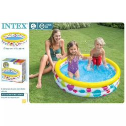 PISCINA HINCHABLE 3 TUBOS 147X33 CM