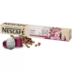 INDIA NESCAFÉ, 10 CÁPSULAS NESPRESSO ALUMINIO INTENSIDAD 9