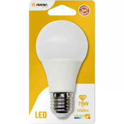 BOMBILLA LED ESTANDAR A60 E27 11W (=75W) 1055LM 3000K 15000H RAYDAN HOME BL.1