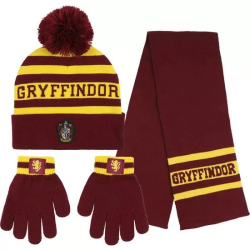 CONJUNTO 3 PIEZAS BUFANDA HARRY POTTER RED