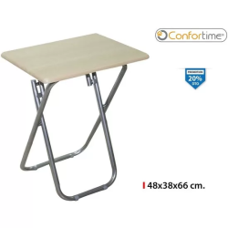 MESA MADERA PLEGABLE 48X38X66CM CONFORTIME