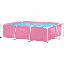 PISCINA SMALL FRAME FAMILIAR ROSA 220X150X60CM - 166