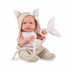 MUÑECA ANE BABY SOFT EN ESTUCHE CUERPO Y EXTREMIDADES DE VINILO.INCLUYE CHUPETE. 45 CM.