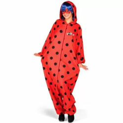 DISFRAZ LADYBUG PYJAMAS XS (MONO CON CAPUCHA, PELUCA Y ANTIFAZ)