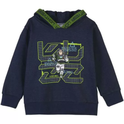 SUDADERA CON CAPUCHA COTTON BRUSHED BUZZ LIGHTYEAR BLUE