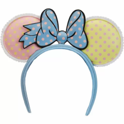 DIADEMA OREJAS PASTEL POLKA DOT MINNIE MOUSE DISNEY