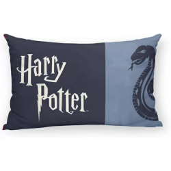 FUNDA DE ALMOHADA 100% ALGODÓN HOGWARTS CUADROS AZUL DE 30X50.