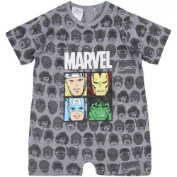 PELELE MANGA CORTA MARVEL GRAY