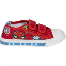 ZAPATILLA LONETA SUELA PVC CON LUCES ALGODÓN AVENGERS