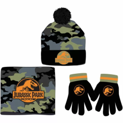 CONJUNTO GORRO GUANTES BRAGA CUELLO JURASSIC PARK