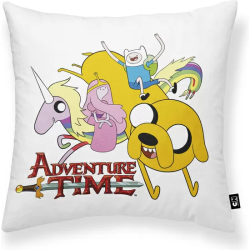 FUNDA DE COJÍN 100% ALGODÓN 45X45CM MODELO ADVENTURE TIME A