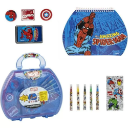 SET PAPELERÍA COLOREABLE MALETÍN MARVEL