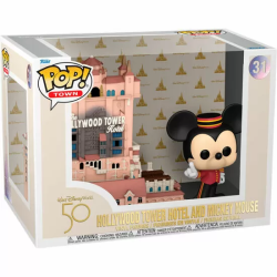 FIGURA POP WALT DISNEY WORLD 50TH ANNIVERSARY HOLLYWOOD TOWER HOTEL AND MICKEY MOUSE